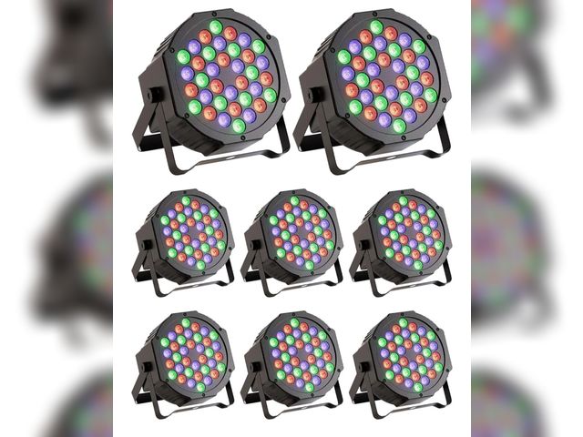 Lot 96-172716 - LED Par Lights 36 LED Stage Lights 7 Modes RGB DJ Lights with Sound Activated Remote and DMX Control...