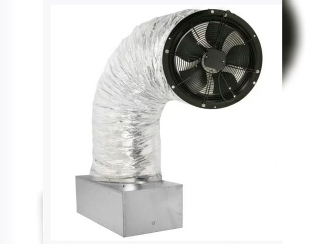 Lot 96-173449 - two-piece 24 RM Whole House Fan 4000 CFM dims 48x40x40
Appears Unused / Open Box 
Style may vary fro...