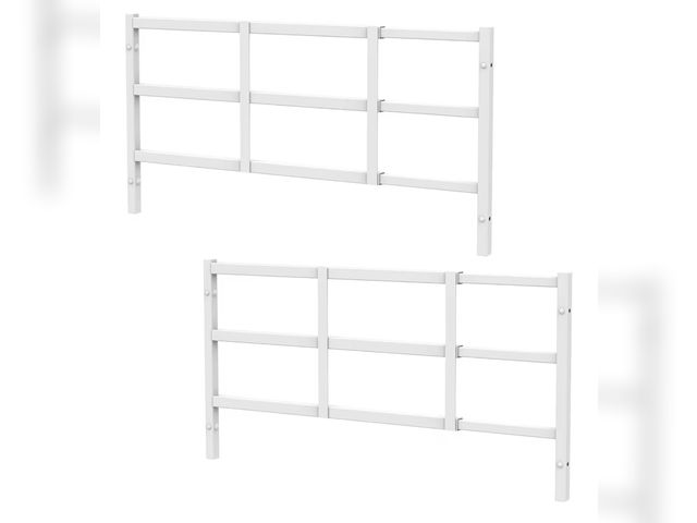 Lot 96-177259 - Fixed Window Safety Guard 14”x 38” *2 Pack Adjustable Width Prevents Accidental Falls, Non-Egress, T...