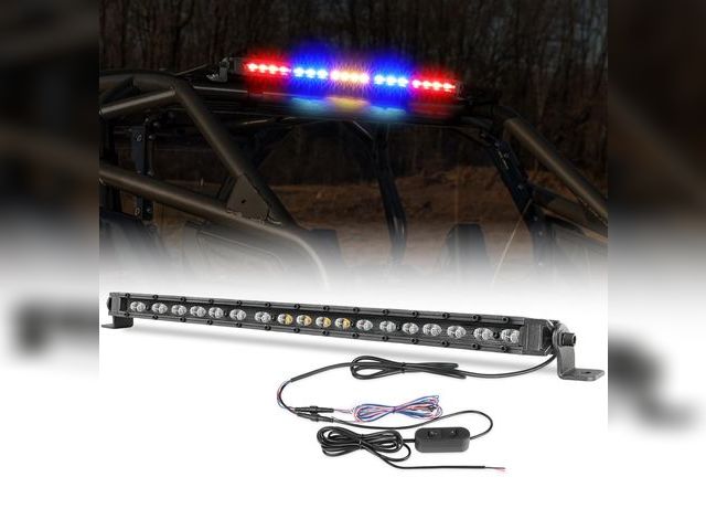 Lot 96-164455 - OFFROADTOWN 20 Inch LED Chase Light Bar UTV Rear Chasing Lights Safety Flashing Light w/Reverse Brak...
