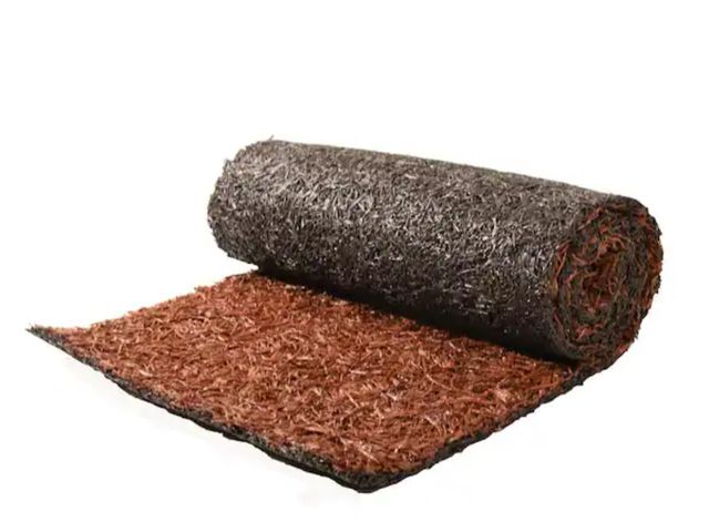 Lot 96-211325 - BACKYARD EXPRESSIONS gPATIO HOME GARDEN Reversible Red/Brown Rubber Edging Mat - 1-Piece New