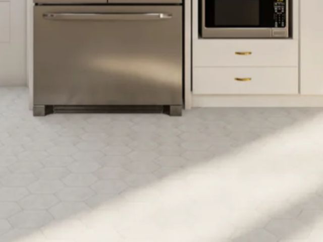 Lot 96-137622 - 1box Satori Nouveau Crema 7-in x 8-in Matte Porcelain Hexagon Floor and Wall Tile ( 0.28-sq ft Piece...