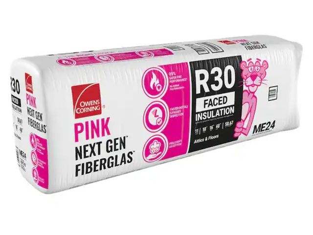 Lot 96-165016 - Owens Corning
R-30 Faced Fiberglass Insulation Batt 16 in. x 48 in. (1 Bag)
New