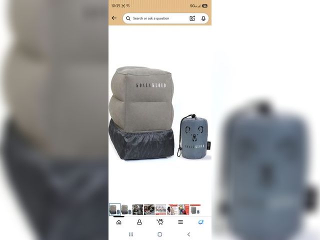 Lot 96-233656 - Koala Kloud Inflatable Foot Rest Pillow – for Toddlers &amp; Kids, Ideal for Flights, Car Seats, or ...