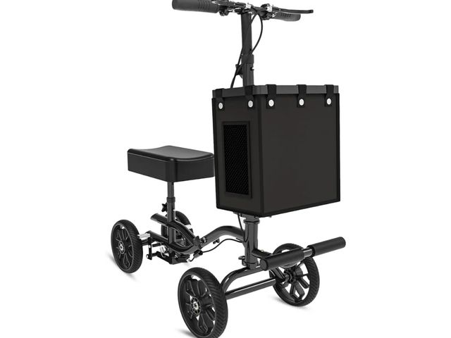 Lot 96-176000 - Lightweight Knee Scooter, Foldable &amp; Adjustable Knee Scooter for Adults for Foot Surgery, Steera...