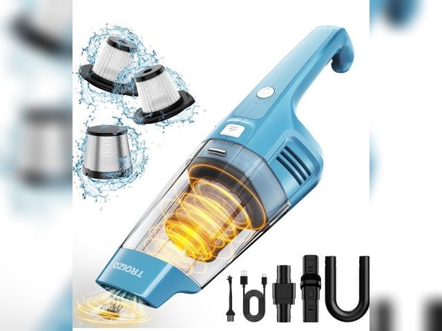 Lot 96-170086 - Handheld Vacuum Cordless, 14500PA Powerful Suction Hand Held Vacuum Cleaner with Brushless Motor, Re...