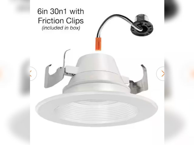 Lot 96-174061 - Commercial Electric
6 in. 30 Lighting Options Integrated LED Recessed Light Trim Adjustable CCT New ...