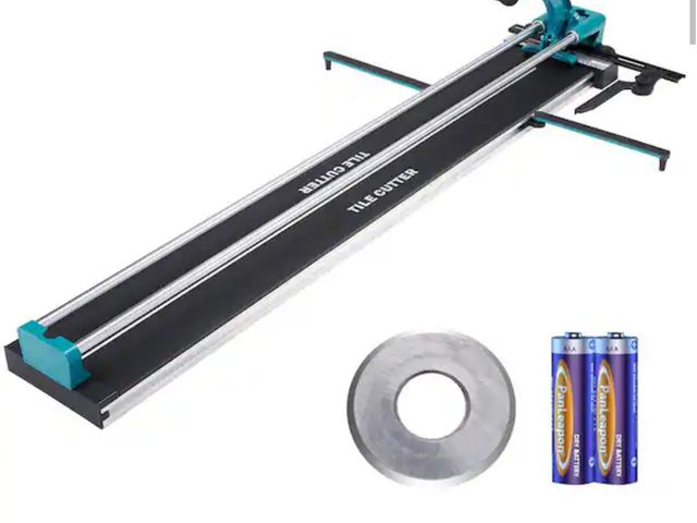 Lot 96-232826 - VEVOR 0.6 in. Manual Tile Cutter 48 in. Porcelain Ceramic Tile Cutter with Tungsten Carbide Grit Bla...