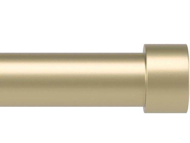 Lot 96-212244 - Umbra Cappa Curtain Rod, Includes 2 Matching Finials, Brackets &amp; Hardware, 66 to 120-Inches, Gol...