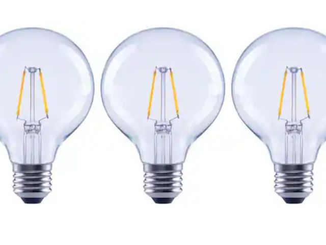 Lot 96-222116 - EcoSmart
25-Watt Equivalent G25 Dimmable Globe Clear Glass Filament LED Vintage Edison Light Bulb Br...