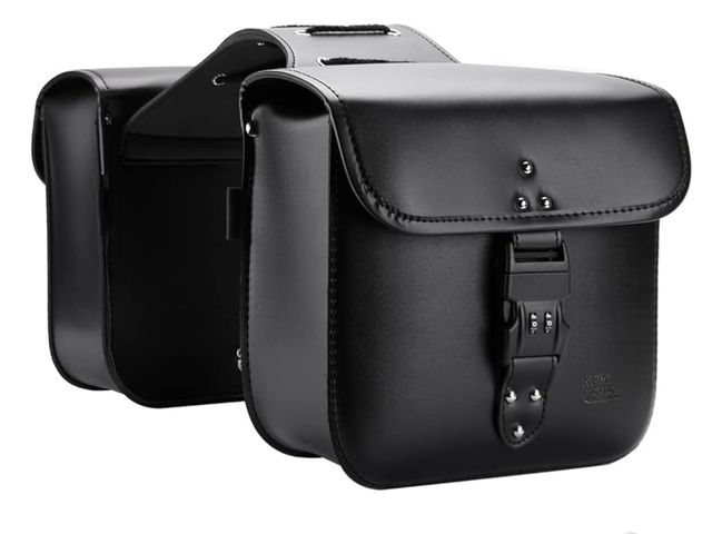 Lot 96-164168 - KEMIMOTO Motorcycle Saddlebags Throw Over Saddle bags with lock Small Size Panniers 14L Side Bags fo...