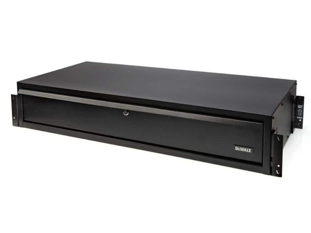 Lot 96-171866 - DEWALT 1-Drawer Storage/Worktop Add-On Kit for 4 ft. Industrial Storage Rack MSRP $249.98 New
