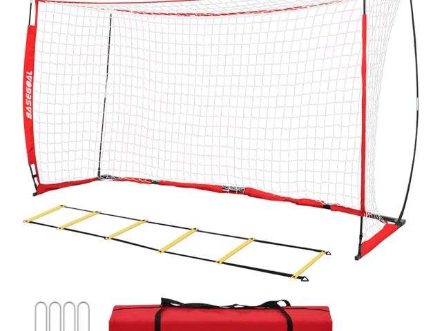 Lot 96-177474 - Soccer Goal,Soccer Net,Soccer Goals for Backyard,with Bow Frame,Collapsible Metal Base and Agility L...
