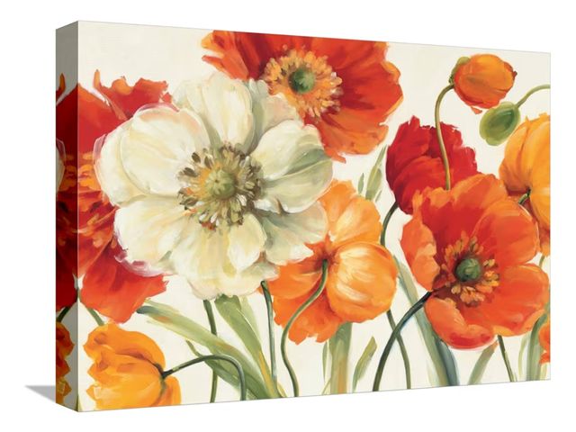 Lot 96-176321 - ART.COM Canvas Wall Art Prints Poppies Melody I by Lisa Audit, Botanical Decor, 18" x 12"
New