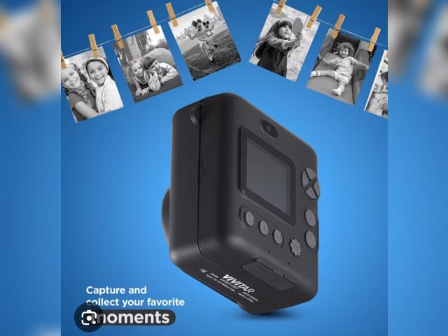 Lot 96-230807 - Vivitar InstaPrint Digital Camera 12MP, Black  Used Untested