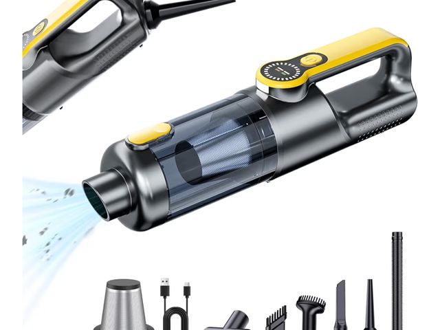 Lot 96-190866 - VIPDIGI Handheld Vacuum Cordless, 5-in-1 Car Vacuum Portable Cordless 30 Mins Rapid Rechargeable Han...