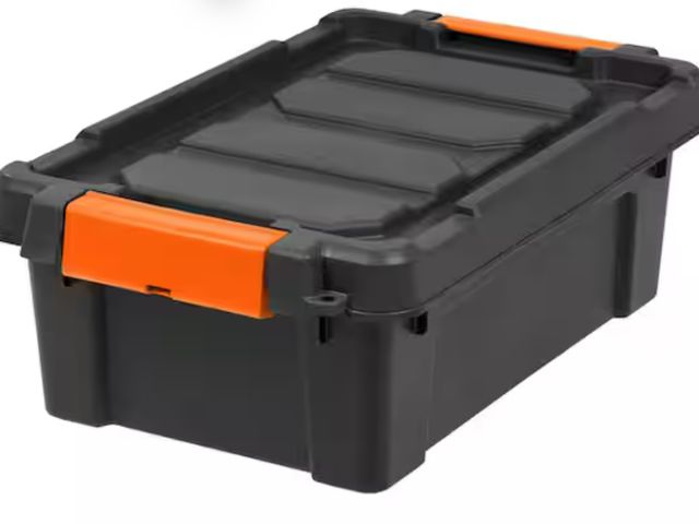Lot 96-162513 - IRIS 3 gal. Heavy-Duty Stackable Storage Tote New