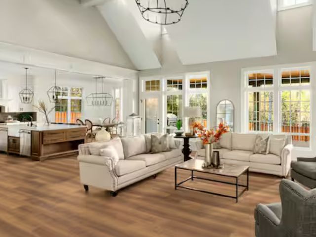 Lot 96-179519 - 120 Sq Ft of Home Decorators Collection
Tolleson Oak 12 MIL x 7 in. W x 48 in. L Waterproof Click Lo...