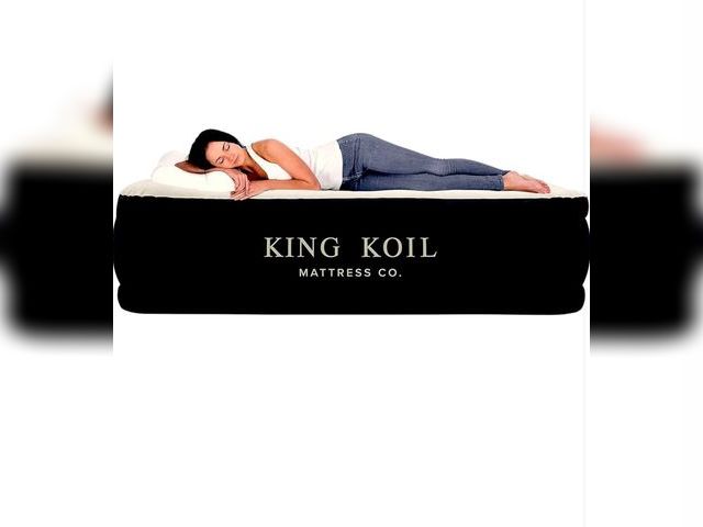 Lot 96-172104 - King Koil Luxury Air Mattress Queen with Built in Pump, Integrated Premium Pillow Inflatable Airbed ...