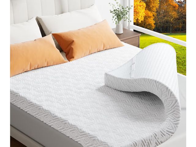Lot 96-176185 - Memory Foam Mattress Topper - 3 Inch Gel Mattress Pad for Pressure Relief, Premium Soft Cooling Slee...