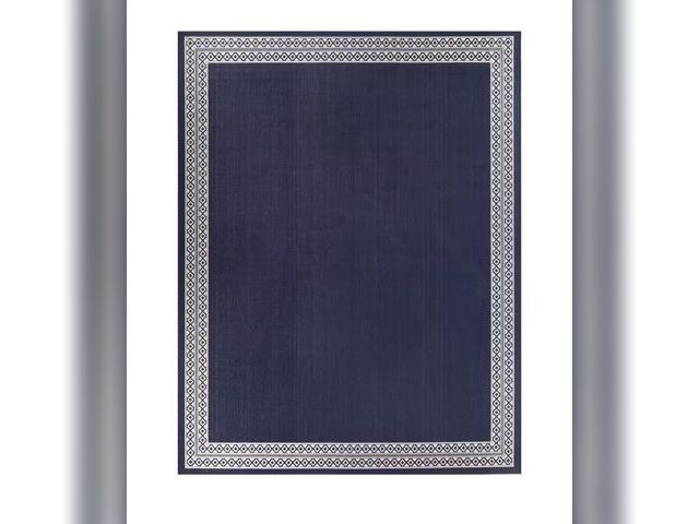 Lot 96-165295 - Hampton Bay
Navy 6 ft. x 9 ft. Diamond Border Indoor/Outdoor Area Rug

New