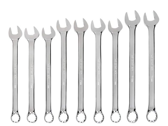 Lot 96-160580 - TEKTON Combination Wrench Set, 9-Piece (33-41 mm) | WCB90202 New MSRP $360
