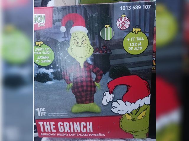 Lot 96-192510 - 4-Ft The Grinch in a Max Holiday Sweater Christmas Inflatable
Used Untested