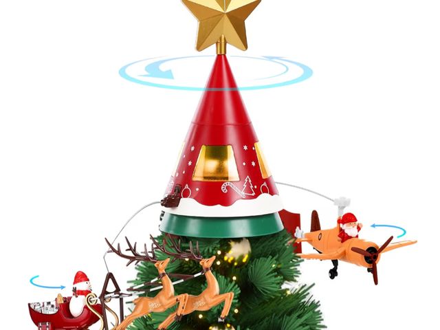 JDCBidding.com - Lot 96-188228 - Christmas Animated Tree Topper with ...
