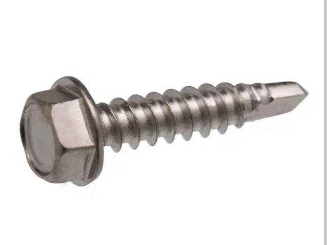 Lot 96-167028 - 2 Packs of Everbiltb#8 x 3/4 in. Hex Head Stainless Steel Sheet Metal Screw (25-Pack) New