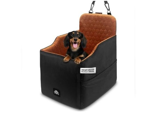 Lot 96-170137 - Dog Car Seat for Small Dogs - Safety Booster Bed for Car Travel, Machine Washable Cover, Scratch &am...