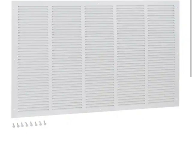 Lot 96-173627 - EZ-FLO 30 in. x 20 in. Steel Return Air Grille unused, a little bent from shipping