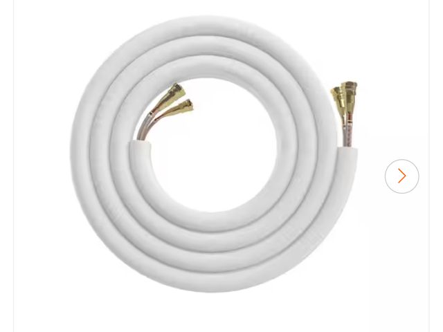 Lot 96-162719 - MRCOOL 
35ft x 1/4in x 1/2in Pre-Charged Line-Set and DIY Pro Cable for DIY 9000, 12000 and 18000 BT...