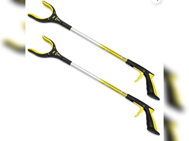Lot 96-174535 - RMS 2-Pack 32" Extra Long Grabber Reacher (Yellow)
New