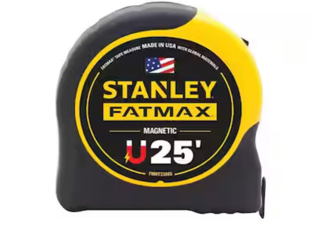 Lot 96-178261 - Stanley 25 ft. FATMAX Magnetic Tape 
Appears lightly used