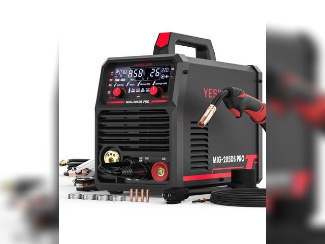Lot 96-176057 - YESWELDER MIG-205DS PRO MIG Welder, 200Amp 110/220V Dual Voltage MIG Welding Machine, 5 in 1 Gas MIG...