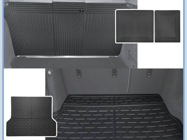 Lot 96-178370 - TripleAliners Vehicle Mat Universal Fit Trunk Cargo Liner All-Weather XPE Material Rear Cargo SeatBa...