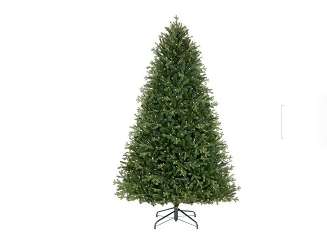 Lot 96-199625 - Home Decorators Collection 7.5 ft Miles Noble Fir LED Pre-Lit Artificial Christmas Tree with 660 Col...