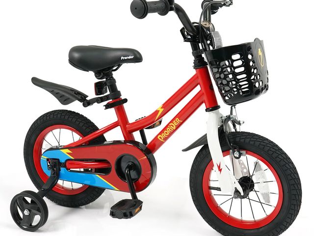 Lot 96-198538 - 12 Inch Kids Bike Children Bicycle with Training Wheels for 3-4 Years Old, Red
Used