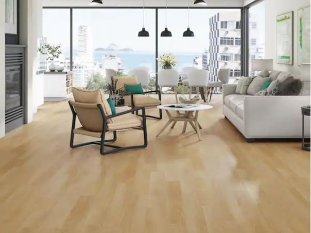 Lot 96-211057 - 832 sq ft of DuraDecor
Polished Pro Golden Glow 8 MIL x 6 in. W x 48 in. L Glue Down Waterproof Luxu...