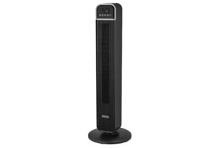 Lot 96-162649 - Hampton Bay
36 in. 4-Speed Oscillating Tower Fan in Black with Remote Control and Easy Carry Handle
...