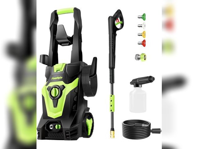 Lot 96-169803 - Pressure Washer, Foam Cannon, 4 Different Pressure Tips, Power Washer, 3800 PSI 2.4 GPM for Cars/Fen...