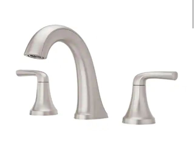 Lot 96-166594 - Pfister 
Ladera 8 in. Widespread Double Handle Bathroom Faucet in Spot Defense Brushed Nickel New MS...