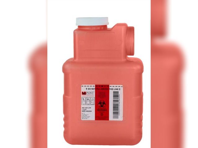 Lot 96-190724 - Post Medical 1.5 Gal Sharps Containers Set of 6 
New