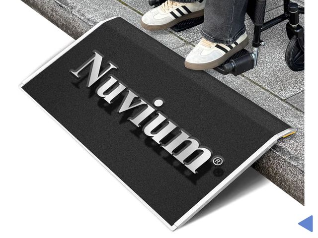 Lot 96-179187 - 10"W x 32"L Aluminum Sliding Door Bottom Track Threshold Ramp,600lbs Capacity, Lightweight, Durable,...