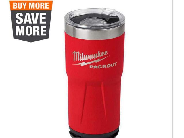 Lot 96-191999 - Milwaukee PACKOUT Red 20 oz.
Tumbler New