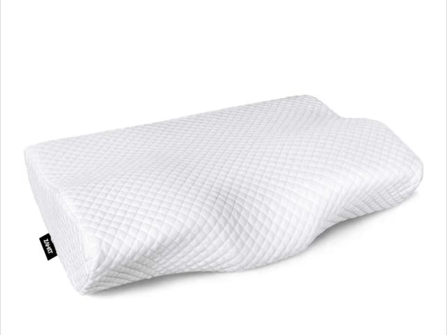 Lot 96-188014 - ZAMAT Memory Foam Pillow for Neck Pain Relief, Adjustable Orthopedic Ergonomic Cervical Pillow for S...