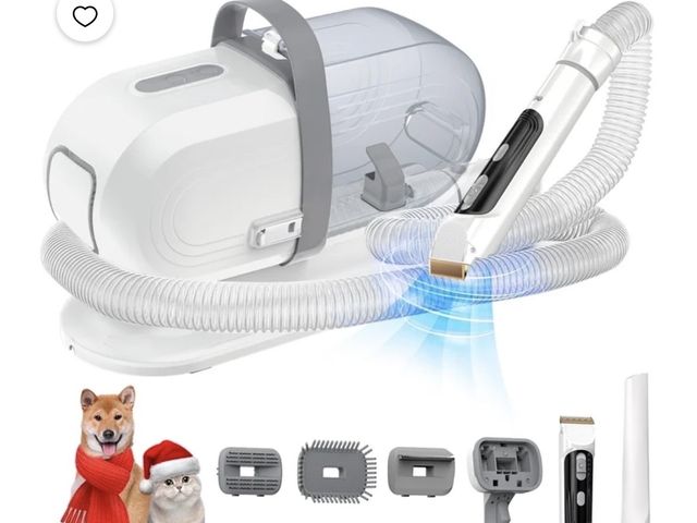 Lot 96-230680 - AUOSHI Pet Grooming Vacuum for Dogs &amp; Cats, 13000Pa Suction, 5-in-1 Grooming Kit with Low Noise,...