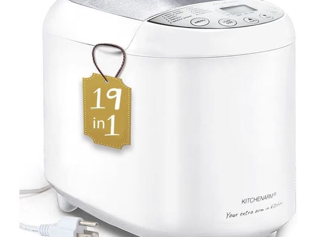 Lot 96-180701 - KITCHENARM 19-in-1 HANDY Bread Machine with Homemade Cycle and Gluten Free Setting - Beginner Friend...