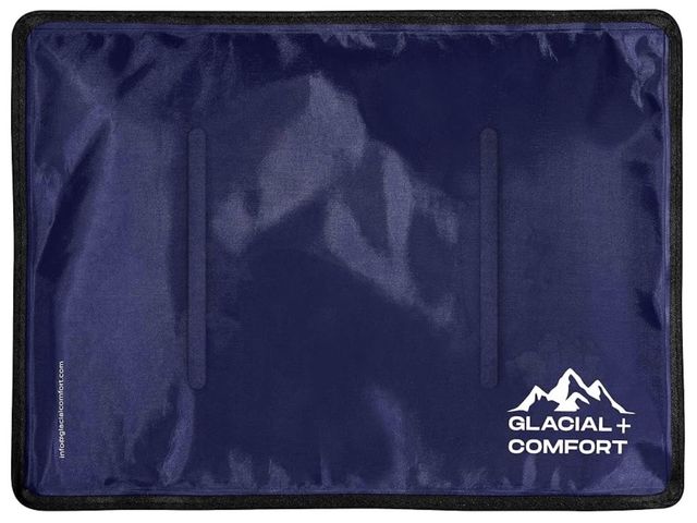 Lot 96-232631 - Glacial Comfort Large Gel Ice Pack for Injuries Reusable - (15" x 11") Cold Pads for Back Pain, Hip,...