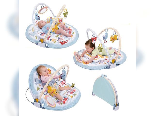 Lot 96-174470 - Yookidoo Baby Gym Urban Lay to Sit-Up Playmat. 3-in-1 Newborns Activity Center with Tummy Time Toys,...